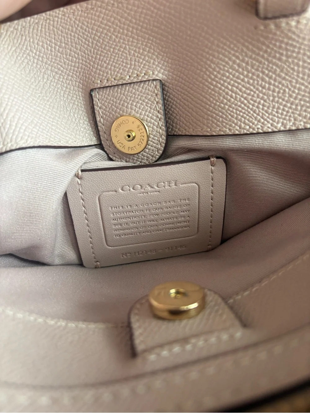 Coach Pebbled Leather Satchel in Mauve